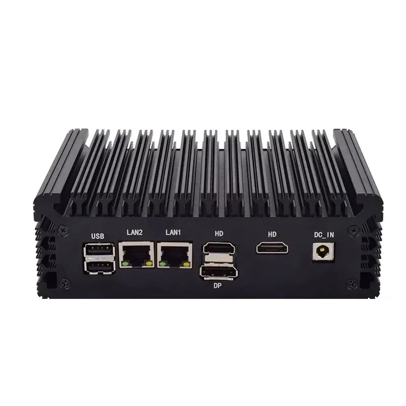 Mini chassis industrial control computer host N100/N95/I3-N305 fanless soft routing industrial multi-network port