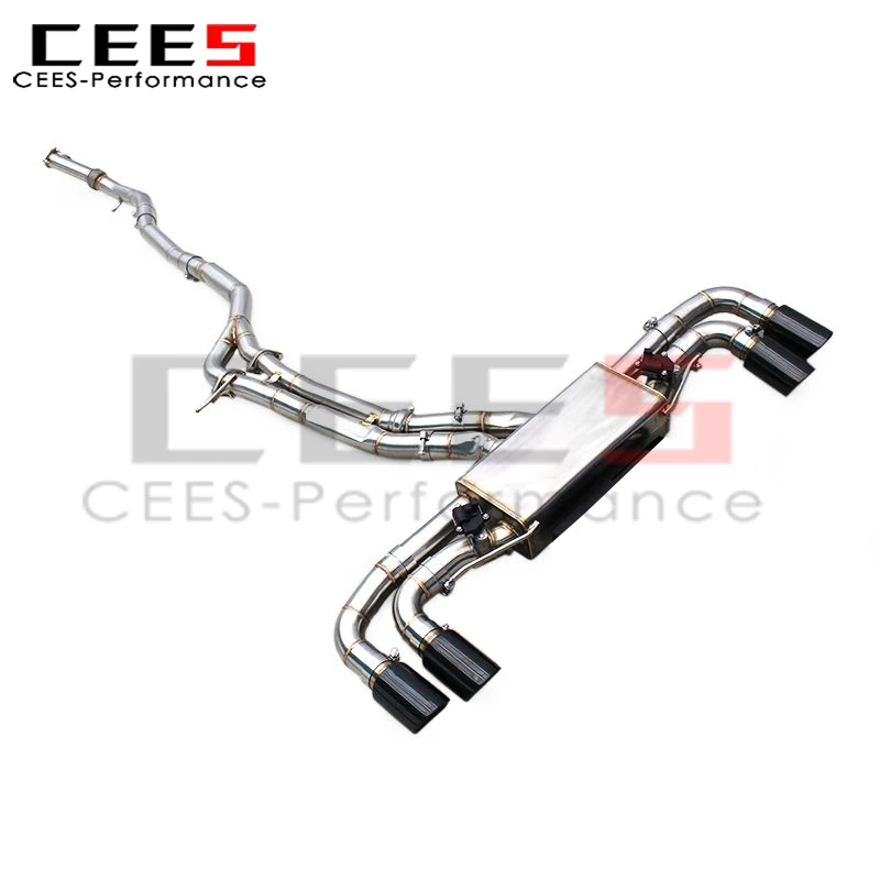 CEES Valvetronic Muffler Exhaust for Porsche Cayenne E3 9Y0 3.0T 2019-2024 Stainless Steel Catback Valved Exhaust Pipes