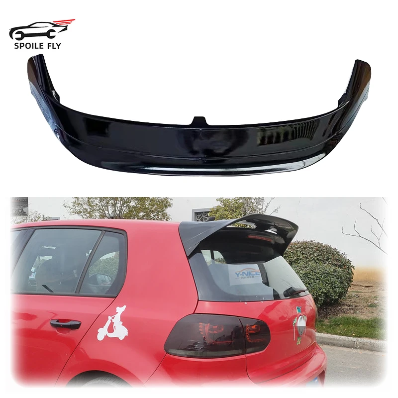 

New Design 2008 To 2013 For VW Volkswagen Golf 6 GTI GTD R20 CS Style Rear Big Spoiler Wing Lip By High Quality ABS Gloss Black