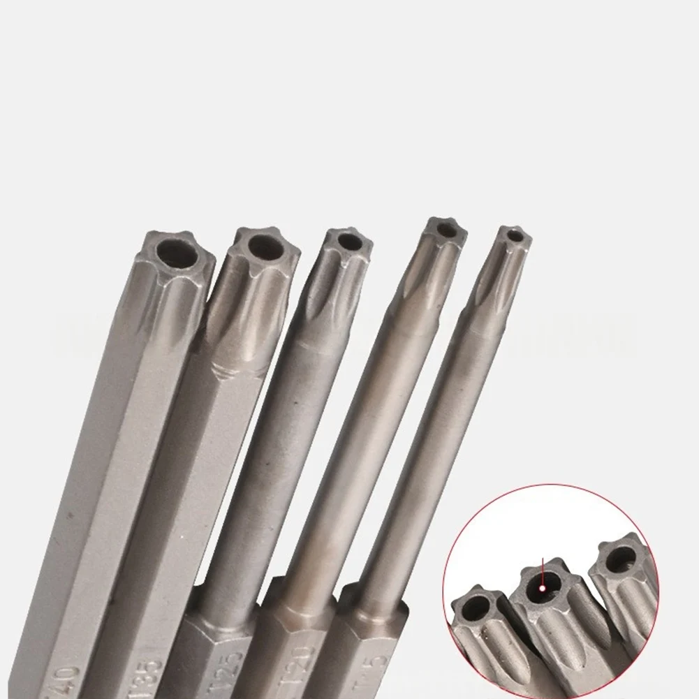 10pcs 75mm Screwdriver Bit Security Tamper Proof Star Screwdriver Bit 1/4 Inch Hex Shank Magnetic Batch Head Electric Screwdrive