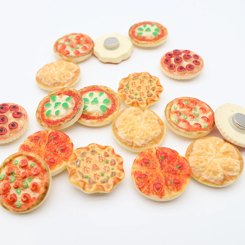 Strong Magnetic Force Pizza Fridge Magnets Kitchen Furniture Decorations Simulated Food Applicable Office Message Board Suit