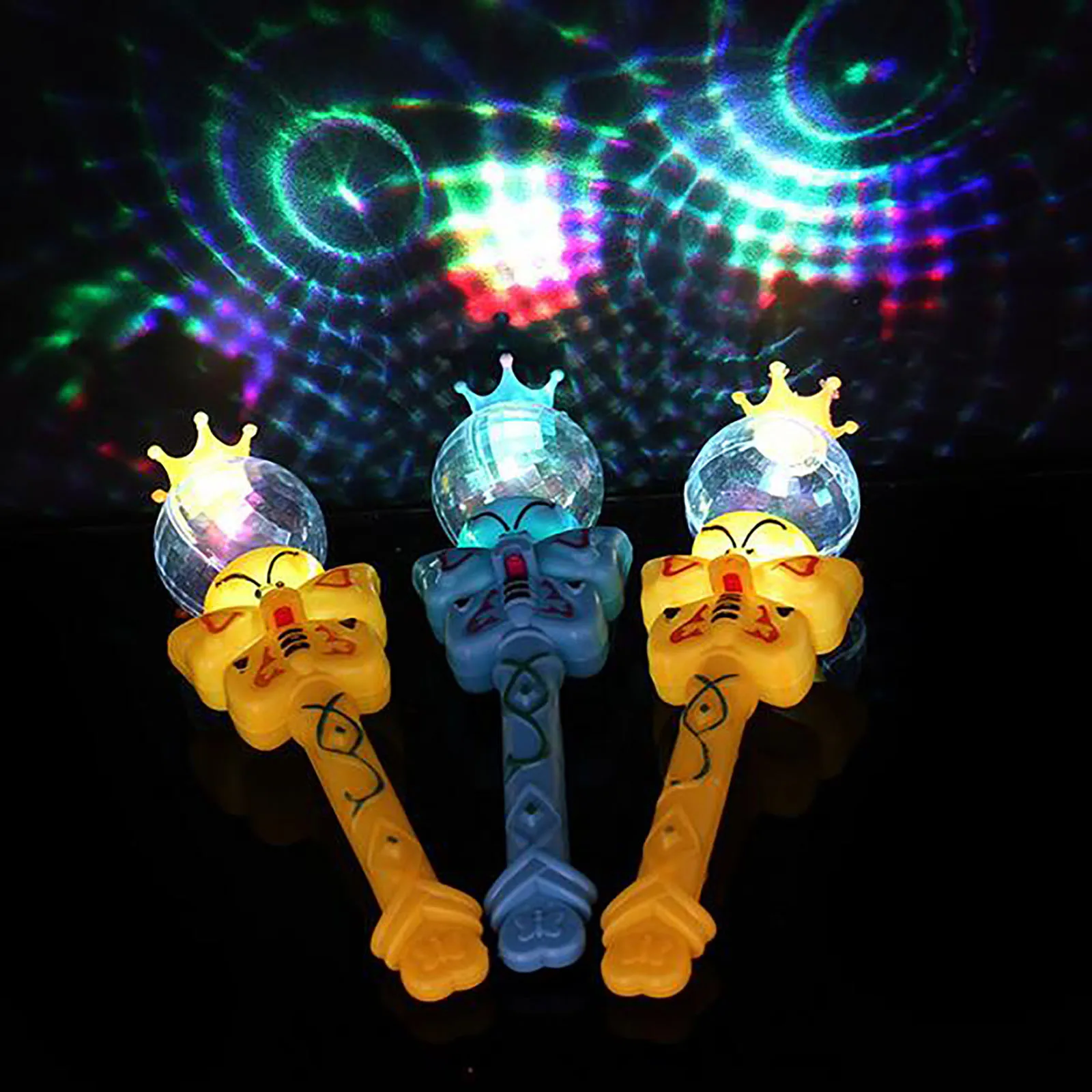 Festa per i più piccoli 1-3 Festa luminosa Mini Proiezione Illuminazione Simulazione Bacchetta di compleanno Starlight Mini Blind