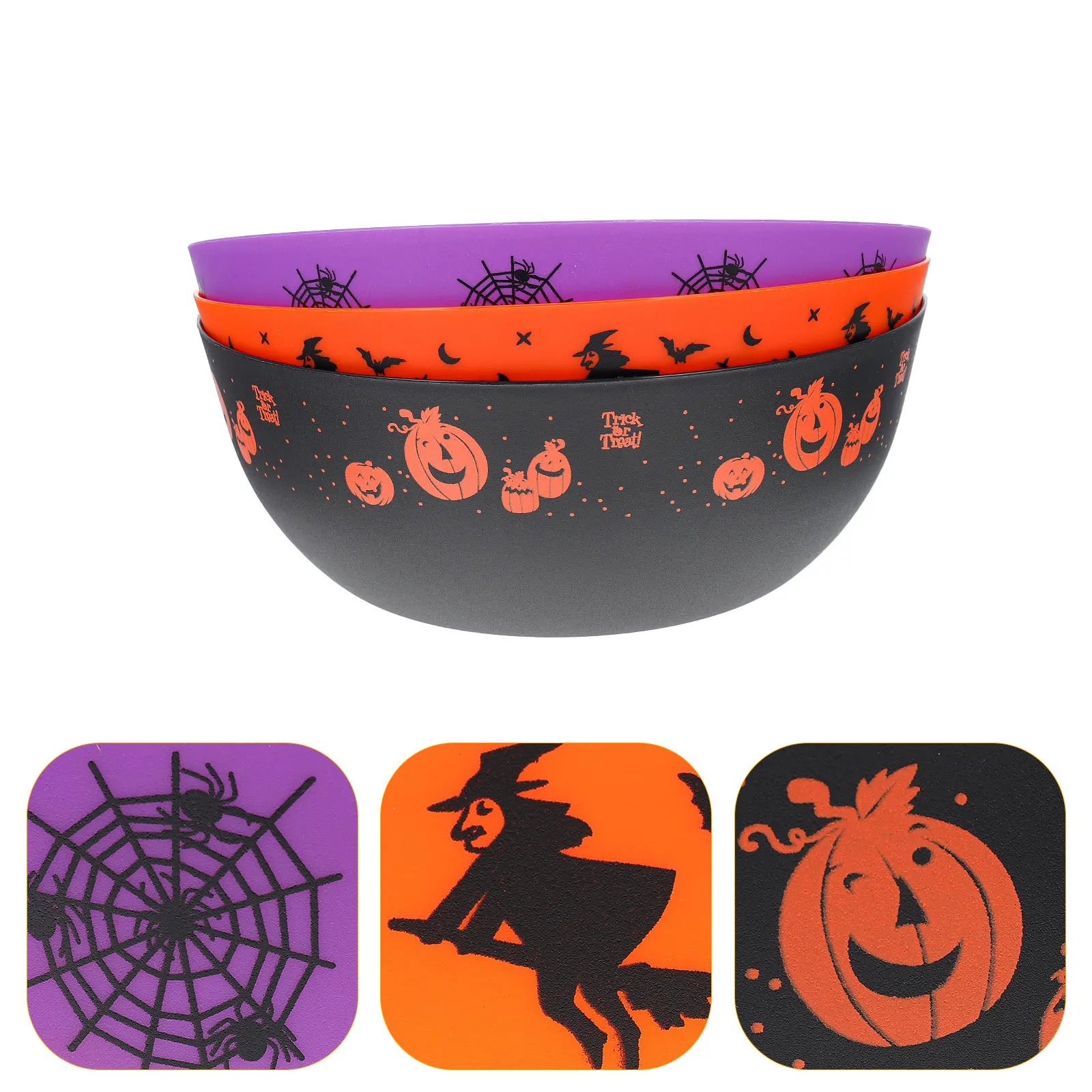 

3pcs Holder Salad Fruit Fruit Candy Bowl Household Supply Holder Kitchen Supply Household Bowl Assorted Colors