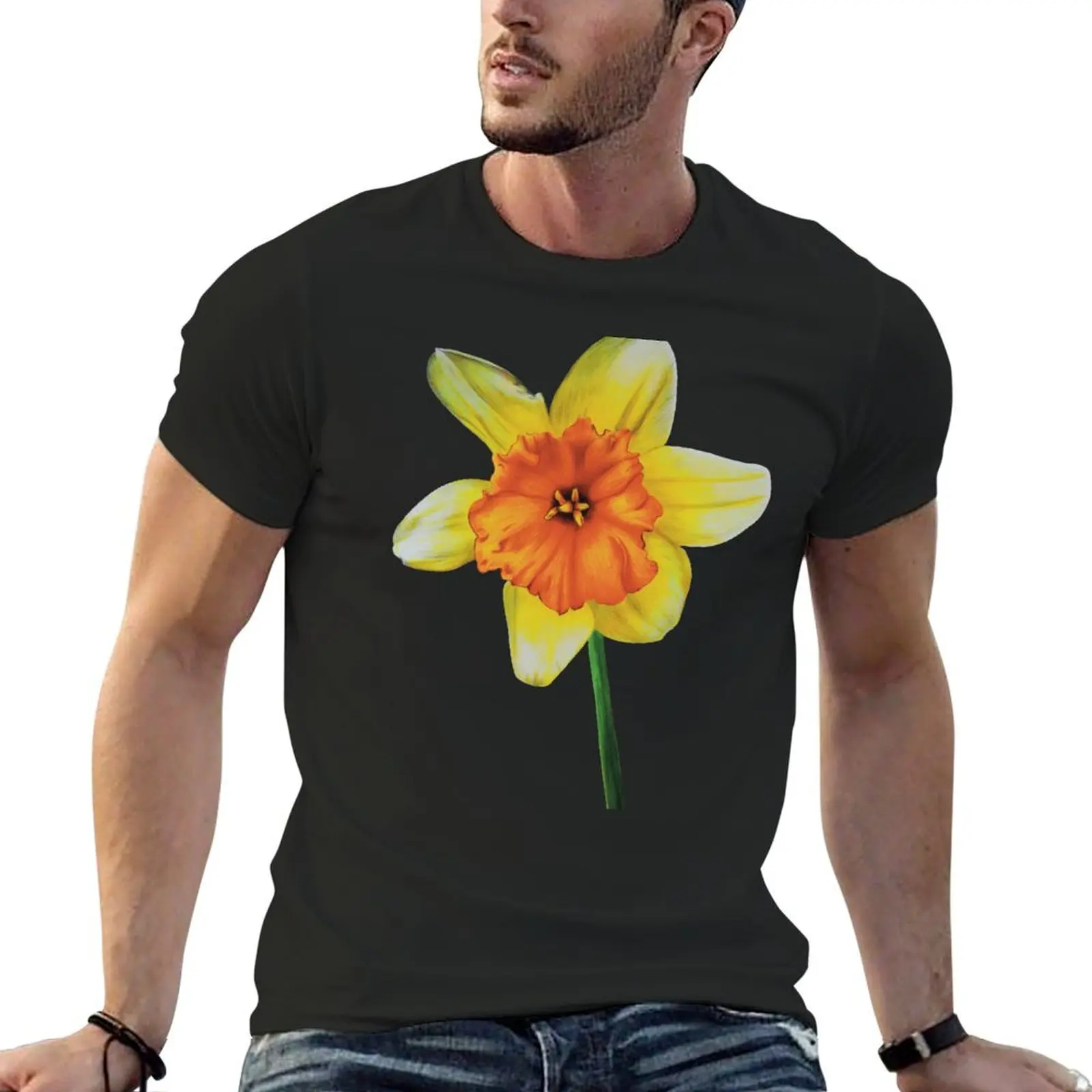 

Daffodil T-Shirt hippie clothes oversize t-shirts man mens workout shirts