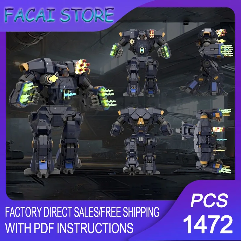 Bloques de Construcción Modelo Galaxia Espacial, Bloques Modulares KDK-1 Battlemech, Bloques de Tecnología, Juguete de Construcción DIY para Navidad, Regalos