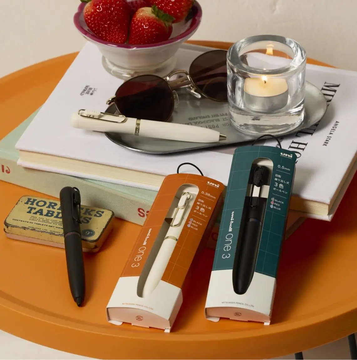 Uni-ball One UME3-SR Small Heavy Core Mini 3in1 Pen,Multi Pen with
