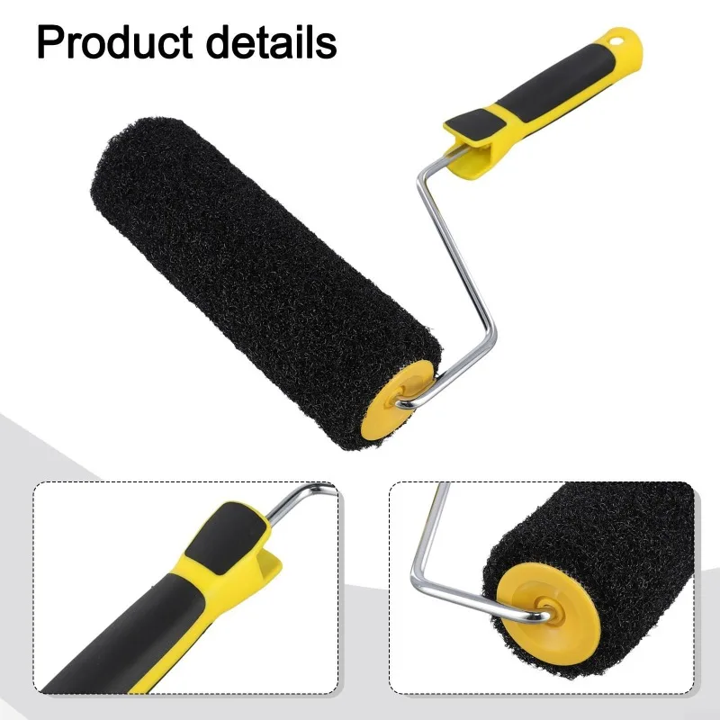 Wall Putty Roller Brush Wholesale Medium-long Hair Elastic Roller Brush Putty Roller Brush for Decorative Textures Putty Rolling