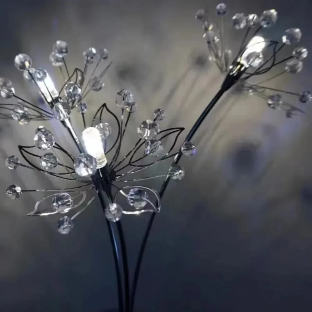 Modern LED Wall Lamp Minimalist Crystal Dandelion Living Room Background  Hallway Bedroom Bedside Led Llight Decorative Lighting image 5