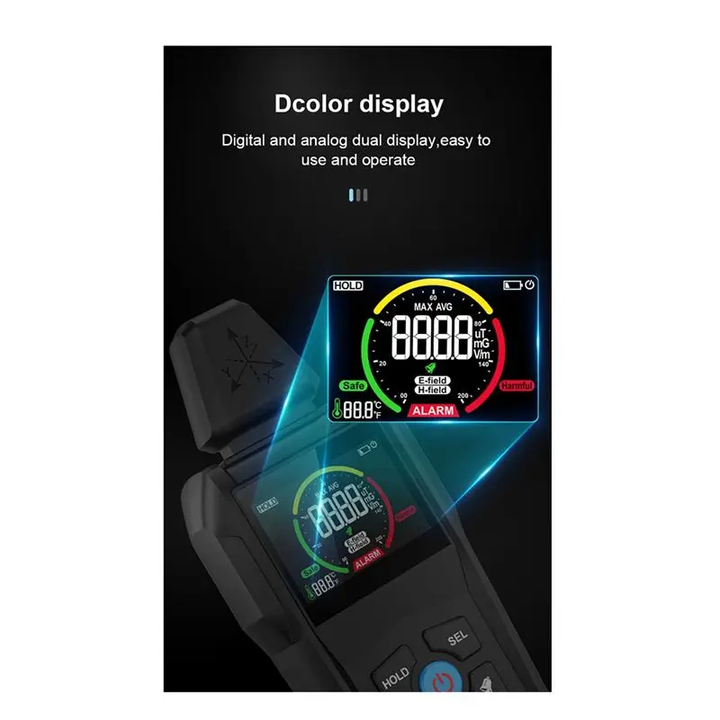 

Измеритель электромагнитного излучения B17C, детектор электромагнитного поля, счетчик ЭМП, дозиметр излучения