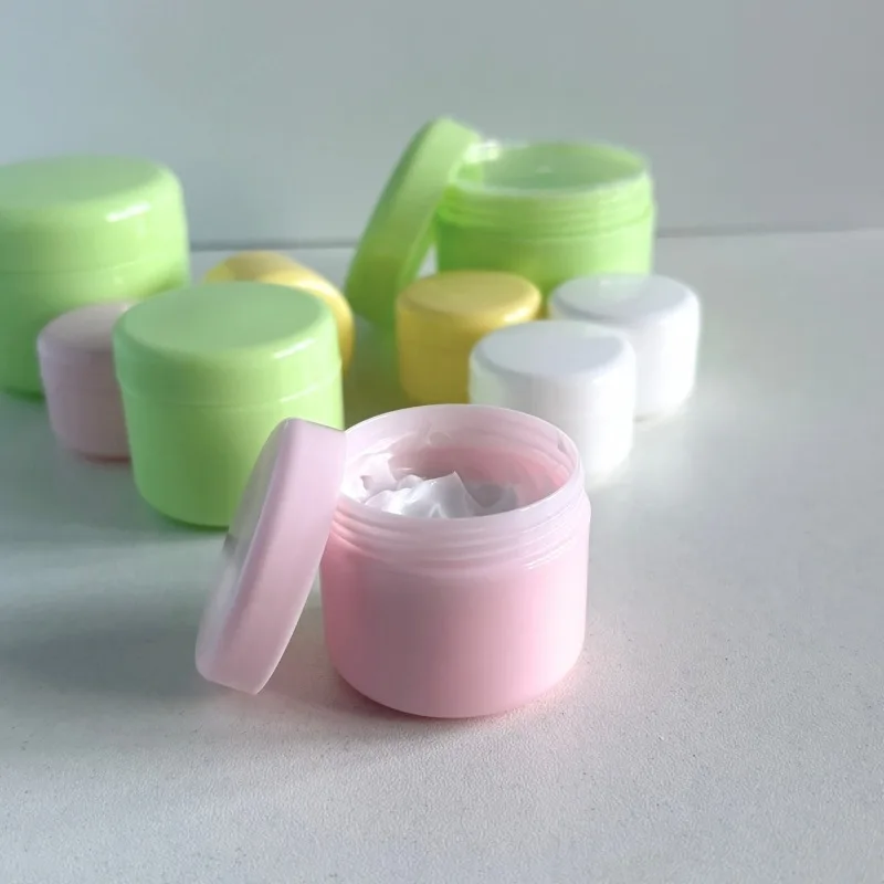 5 Colors Plastic Cosmetic Jars 30/50pcs Empty Refillable Travel Container for Face Cream Lotion Lip Scrub 10g 30g 50g 100g