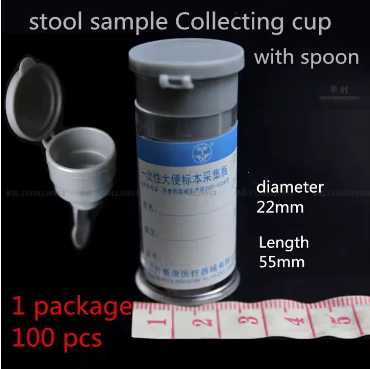 Hard plastic urine test collection cup lab 120ml capacity volume Collect box Laboratory consumables Stool sample collection cup
