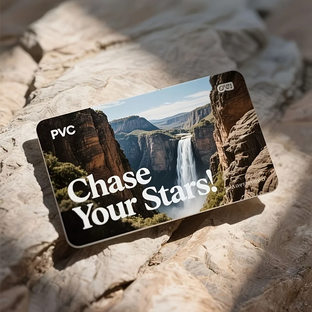 

Personalized Waterproof PVC River Cards Custom Logo Printing Outdoor Nature Theme VIP Membership & Souvenir Cards