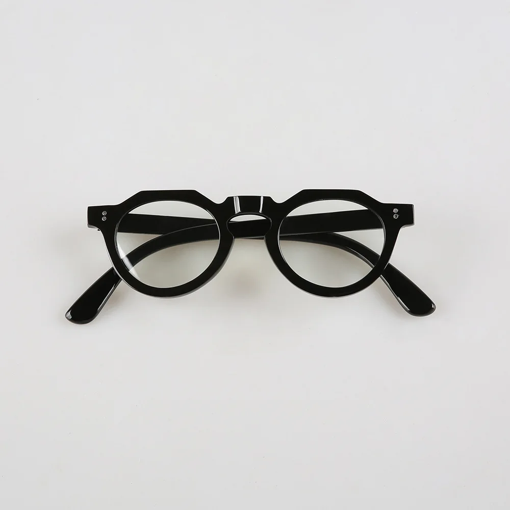 

Женские и мужские оправы для очков, многоугольные заклепки, винтажные оправы для очков ручной работы с рогом буйвола по рецепту, оправа для очков для чтения, линзы для близорукости, очки