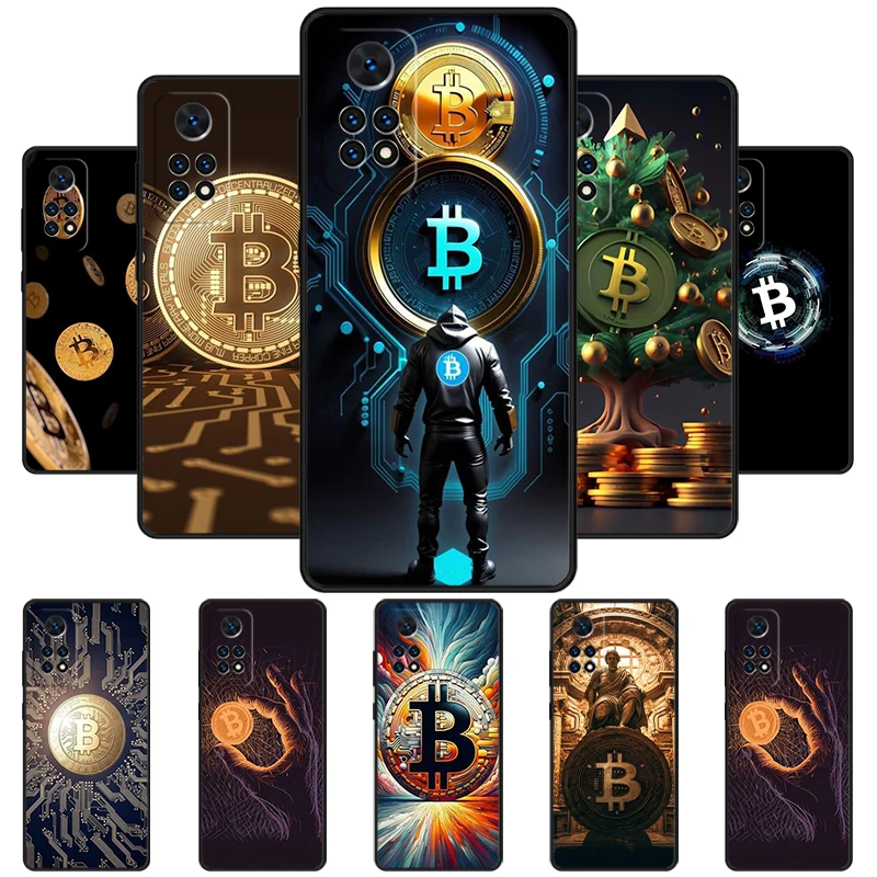 Bitcoin Cryptocurrency BTC Phone Case For Redmi Note 11 EPro 11S 10 10T 9S Promax 8 Pro Xiaomi Mi 10 11 12X 12S Ultra Cover