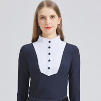 New Women Horse Riding Shirts Equestrian Base Layer Shirts Short Sleeve Riding T-Shirts Competition Equestrian Polo Shirts