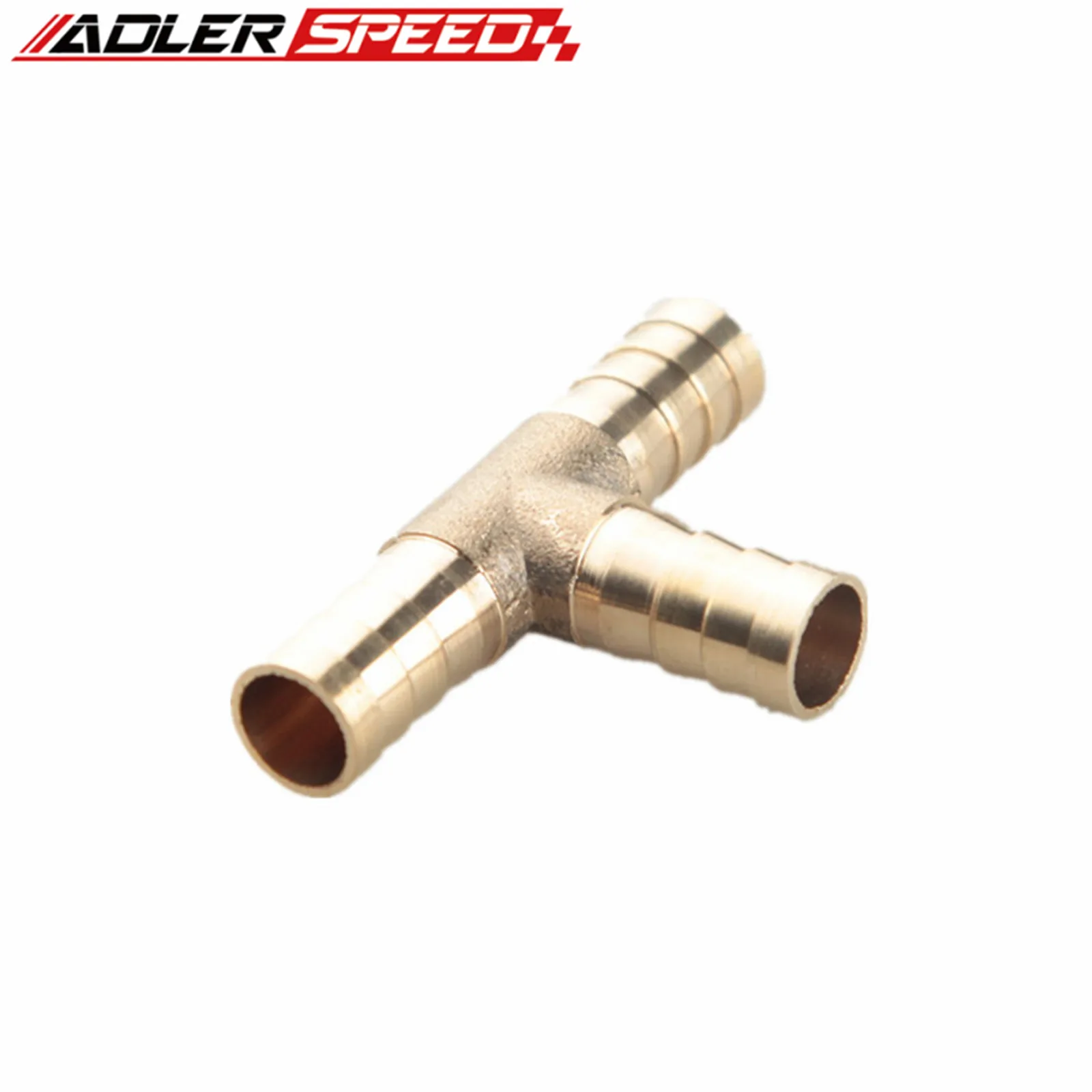 6mm 8mm 10mm 12mm Brass Barbed 3 Way T Piece Joiner Fuel Hose Joiner Connect Air Water Gas