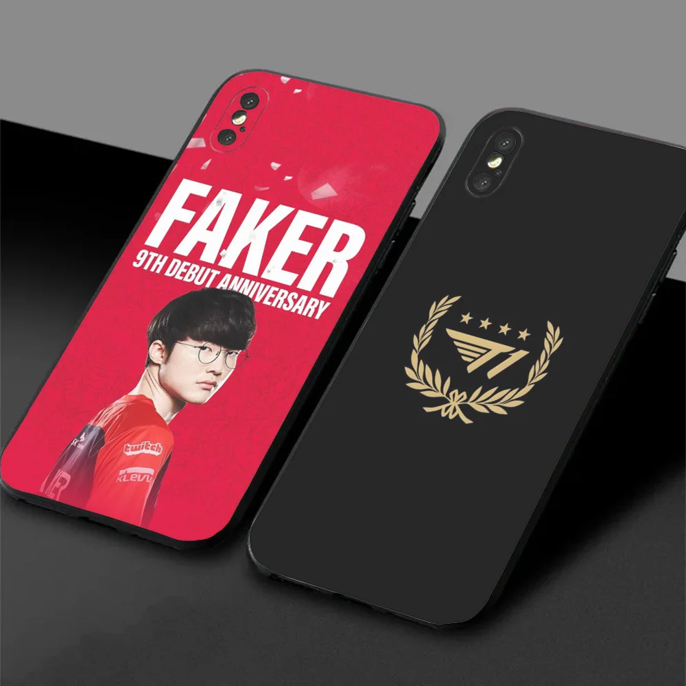 حافظة هاتف SKT T1 Faker L-LOL لهاتف سامسونج S24، 22,30، 20،10، 9، Note20 Ultra、Lite、Ultra、5G、Plus、FE