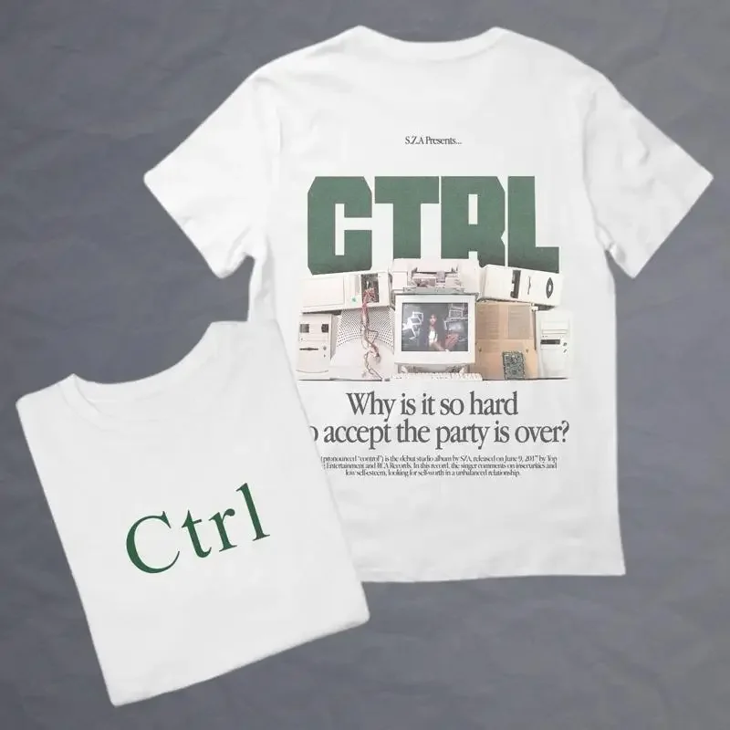 SZA CTRL T shirt Merch Rap SOS unisex gift Concert SweaT cotton heavyweight