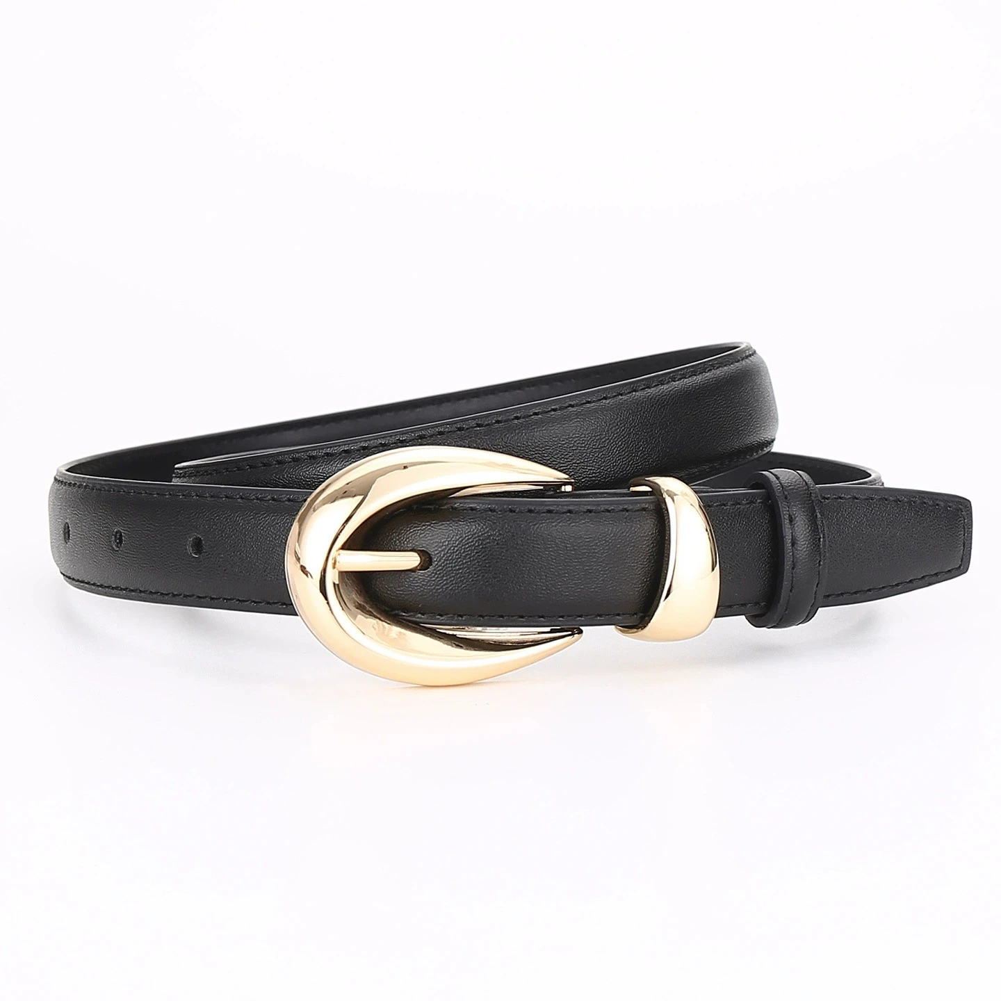 Women's genuine leather belt; versatile belt for women; Amazon bestseller; simple pin buckle; business casual belt for women view 5