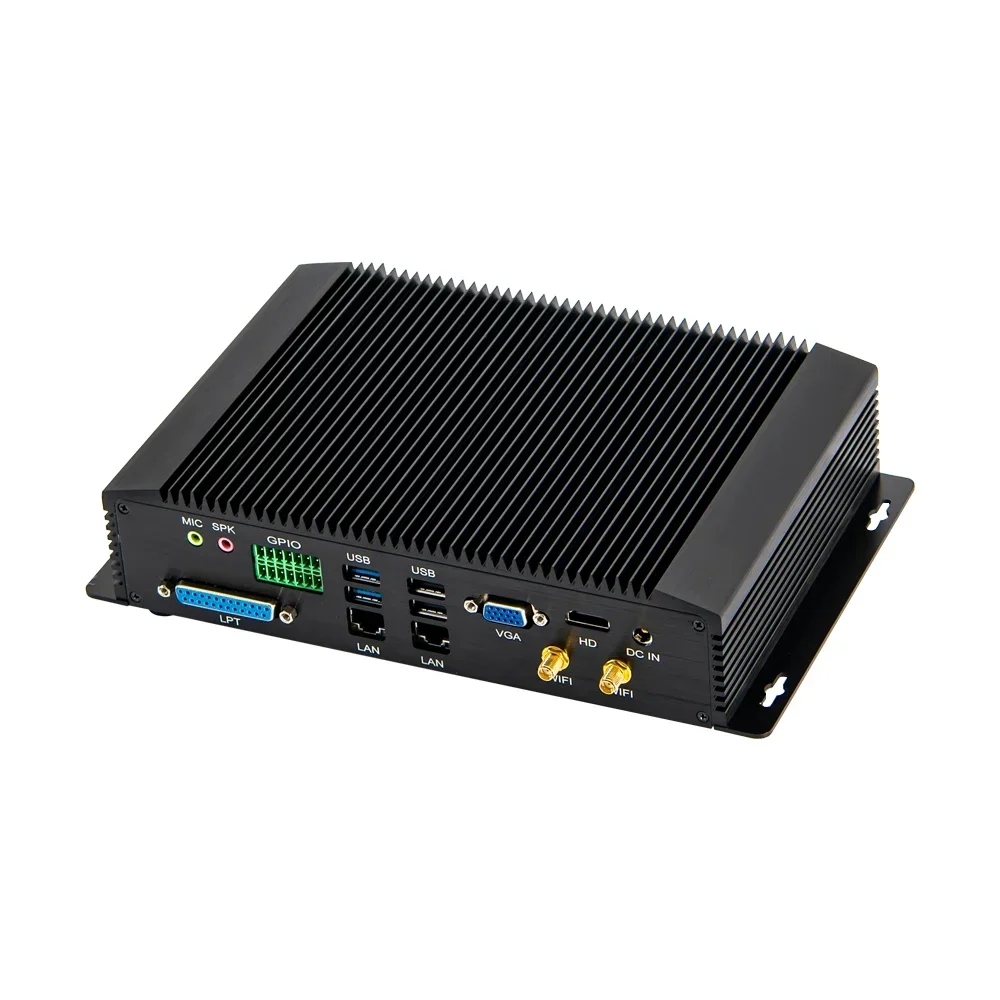 

I7-8550U I5-8250U I3 DDR4 Rugged Computer 2*Lans 6*COM 8*USB Industrial Fanless Mini PC