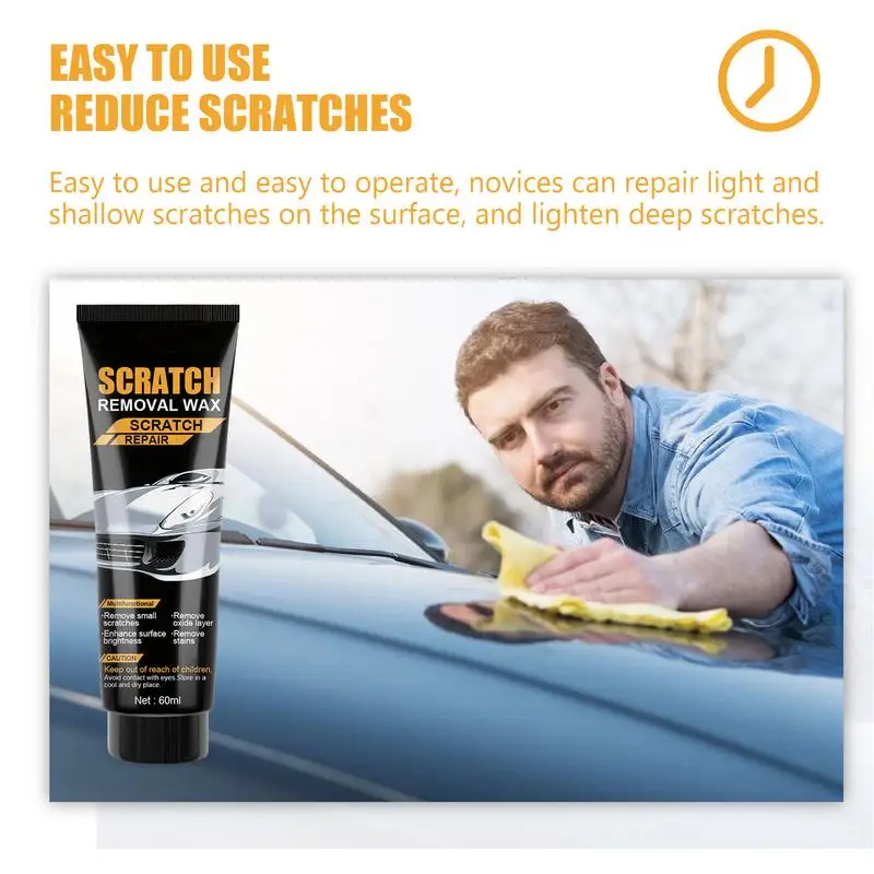 Scratch Remover For Vehicles Car Paint Correction 60ml Safe All-in-1 Fast Ultimate Auto Paint Scratch Remover For Black