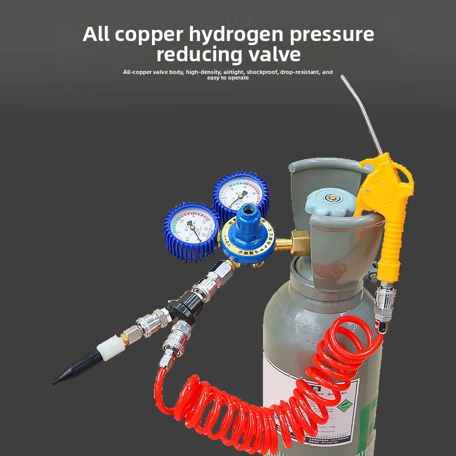 Balloon Party Helium Inflation Equipment, Dual Stage Regulator with Brass Valve for High Low Pressure Gas Cylinders