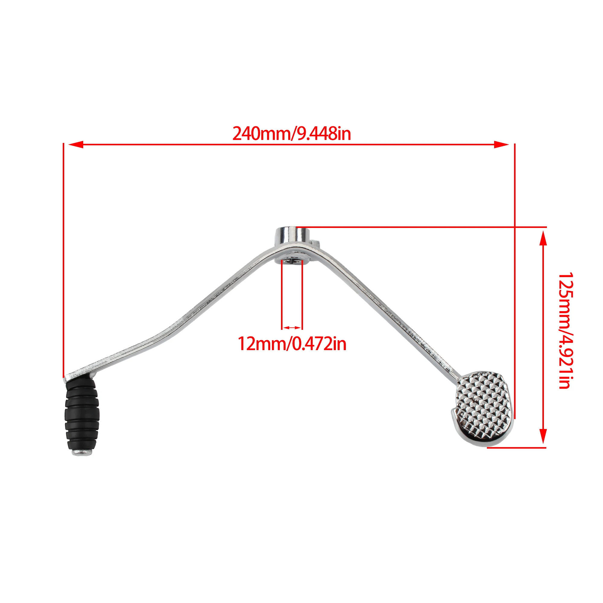 12mm for Honda CG125 JX125 Motorcycle Gear Shift Shifter Lever Pedal Motocross Cafe Racer CNC Aluminum Alloy Pedal Lever Arm