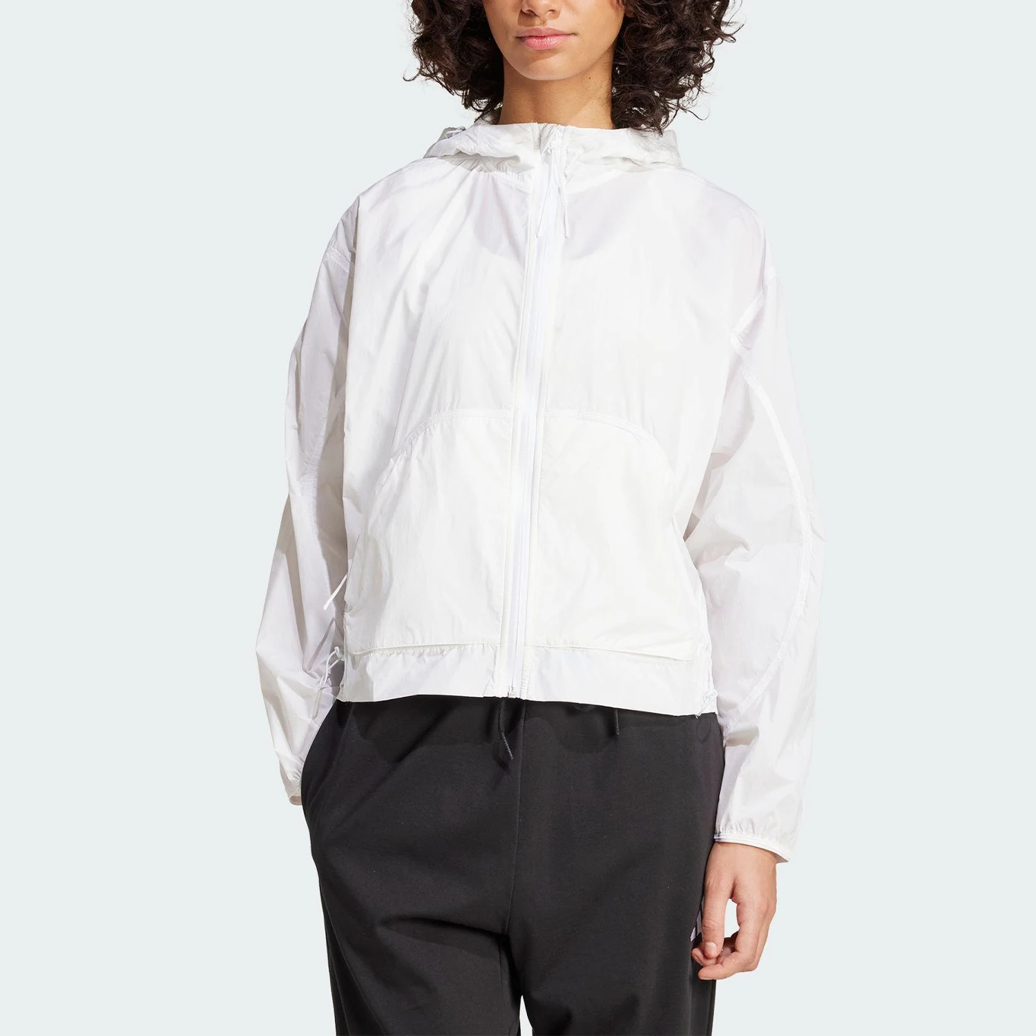 

Adidas genuine 2025 Women's Minimalist Cropped Woven Sports Jacket JP0464