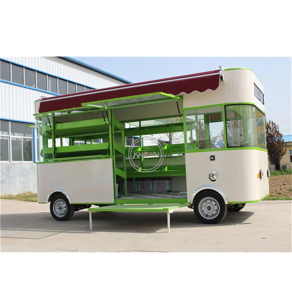 4M Electric Street Mobile Ice Cream Food Cart  Electric Food Truck with Full Kitchen Equipments