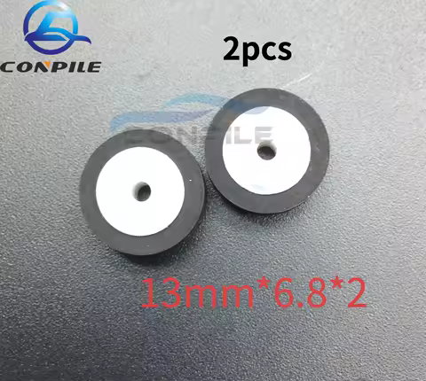 2pc 13mm*6.8*2 vintage pinch roller belt pulley for audio tape recorder cassette deck tape music Stereo