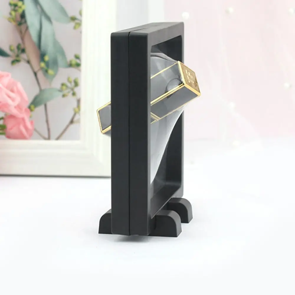 탄성 PE 필름 보석 보관함 귀걸이 반지 플로팅 프레임 박스 3D 포장 케이스 보석