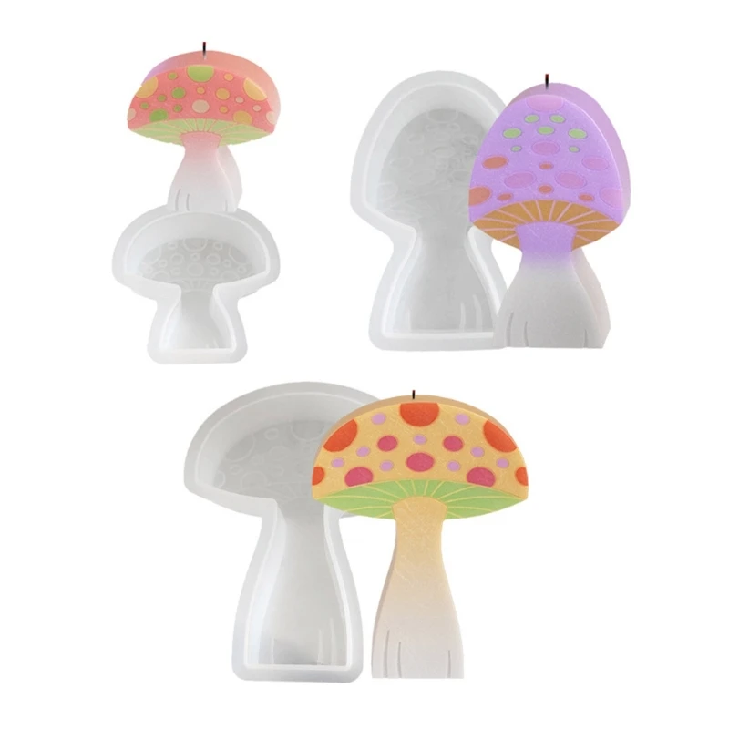 

M2EA Unique Mushroom Resin Decorations Crafting Silicone Mold for Craft Enthusiasts