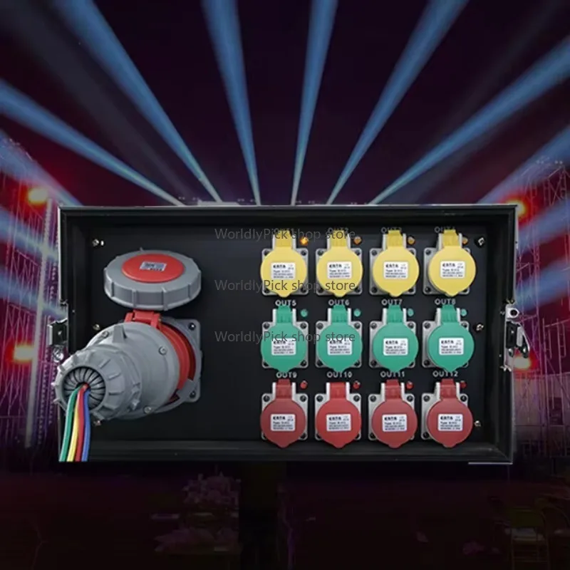 Waterproof Disco Stage Equipment Power Pack, IN-63A, OUT-12CH * 16A, 3-core Technology, China Wholesale