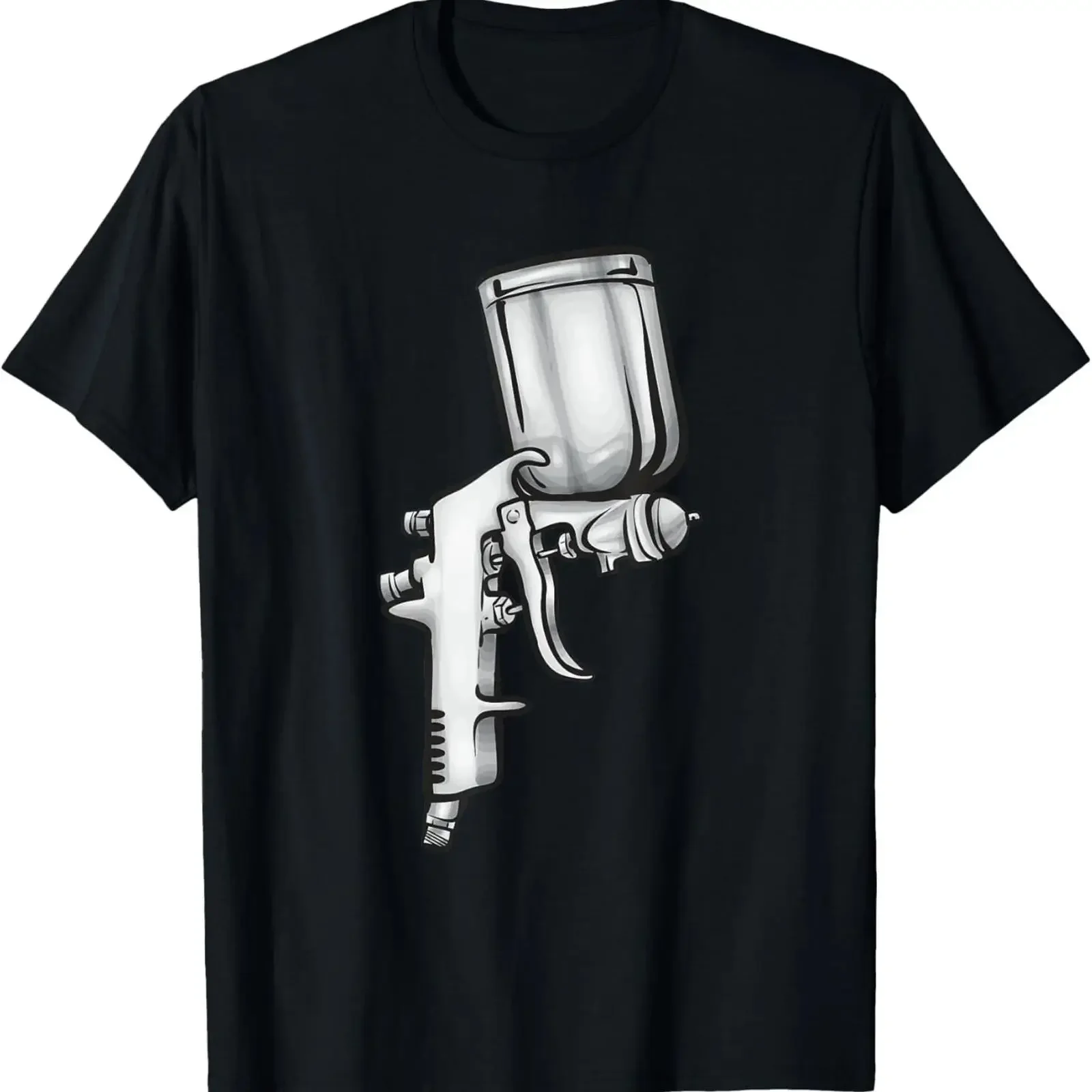 Spray Gun Auto Body Painter Automotive Car T Shirt vintage Washed graphic Stylish homme Soft Versatile Unisex Slightly