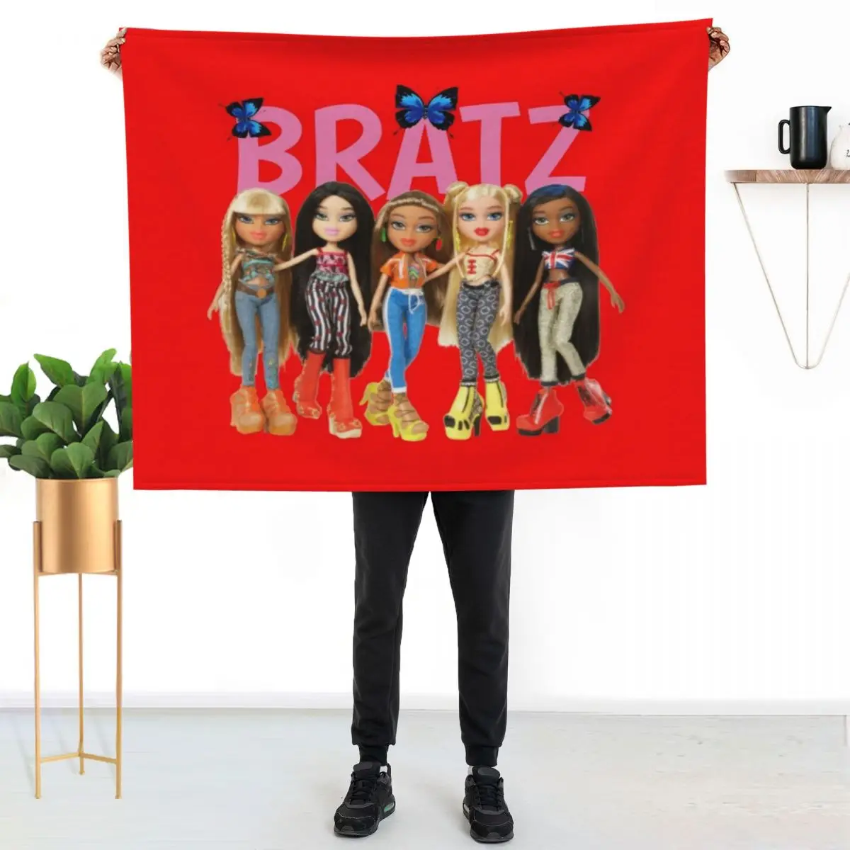 

Bratz Throw Blanket Elegant Warm Throw Blanket for Hotel Home