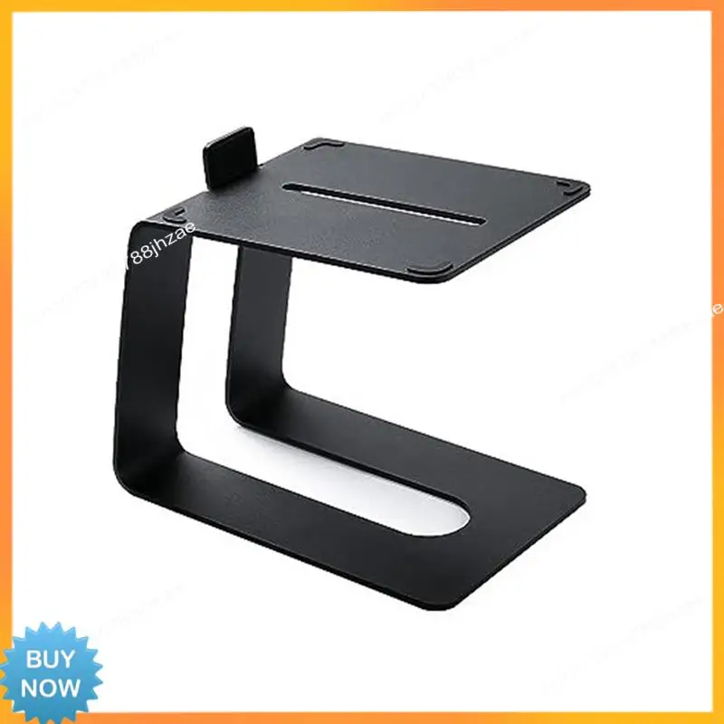 A10R Desktop Speaker Stand Universal Durable Anti-Slip  Speakers Metal Holder +Vibration Absorption Pads 1 PCS