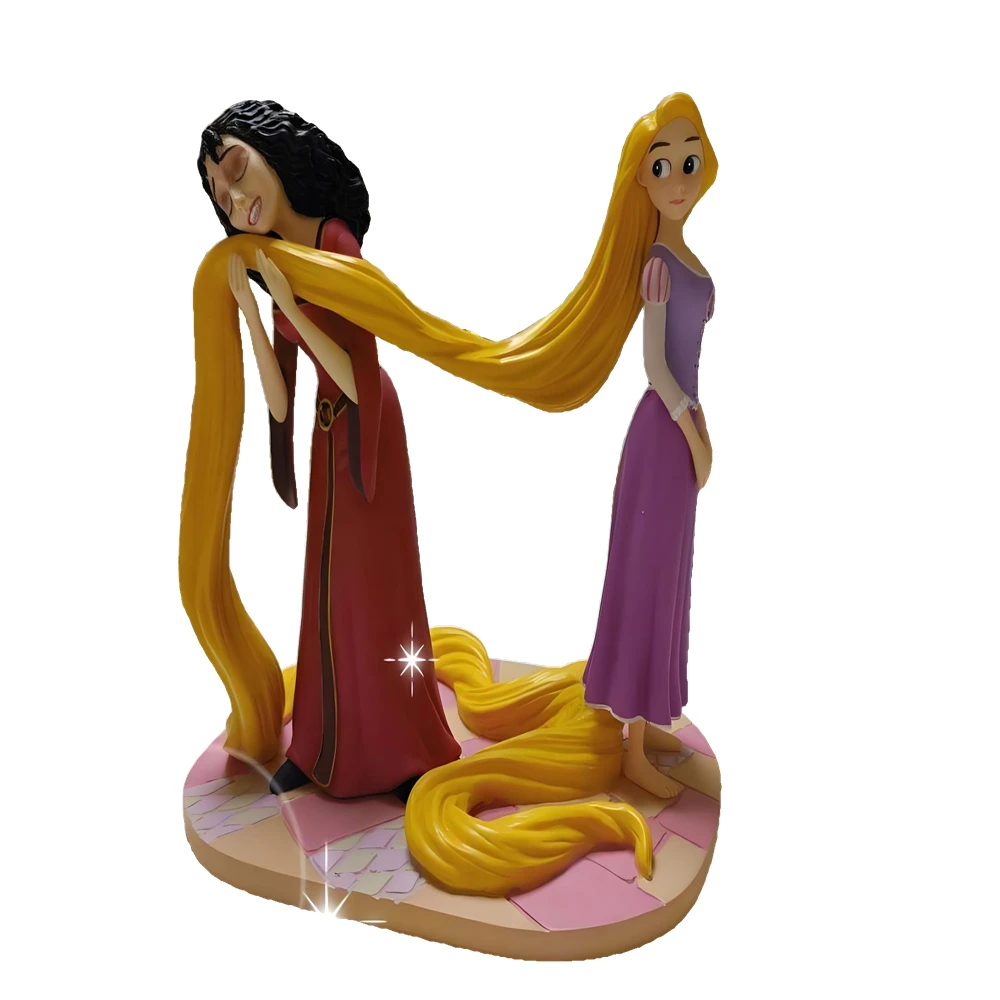 Rapunzel Prince Landscape 2D Flat Statue Decoration Stone Crafts Acrylic Frozen Birthday Gift Prince Princess Wedding Craft 1Pcs