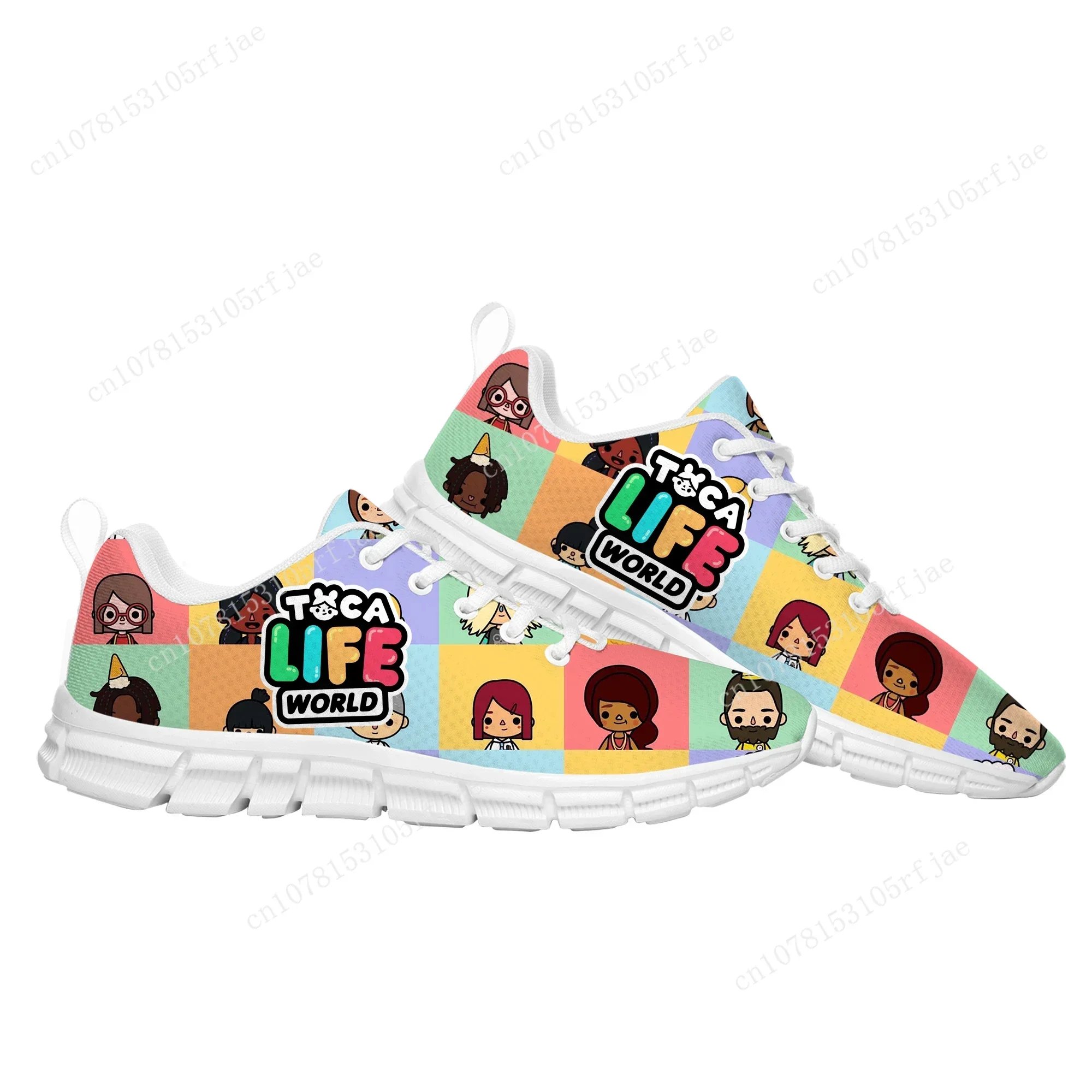 Toca Life World Sports Custom Shoes Cartoon Game Men Women Teenager Sneaker Fashion Tailor Made Couple Built Shoes