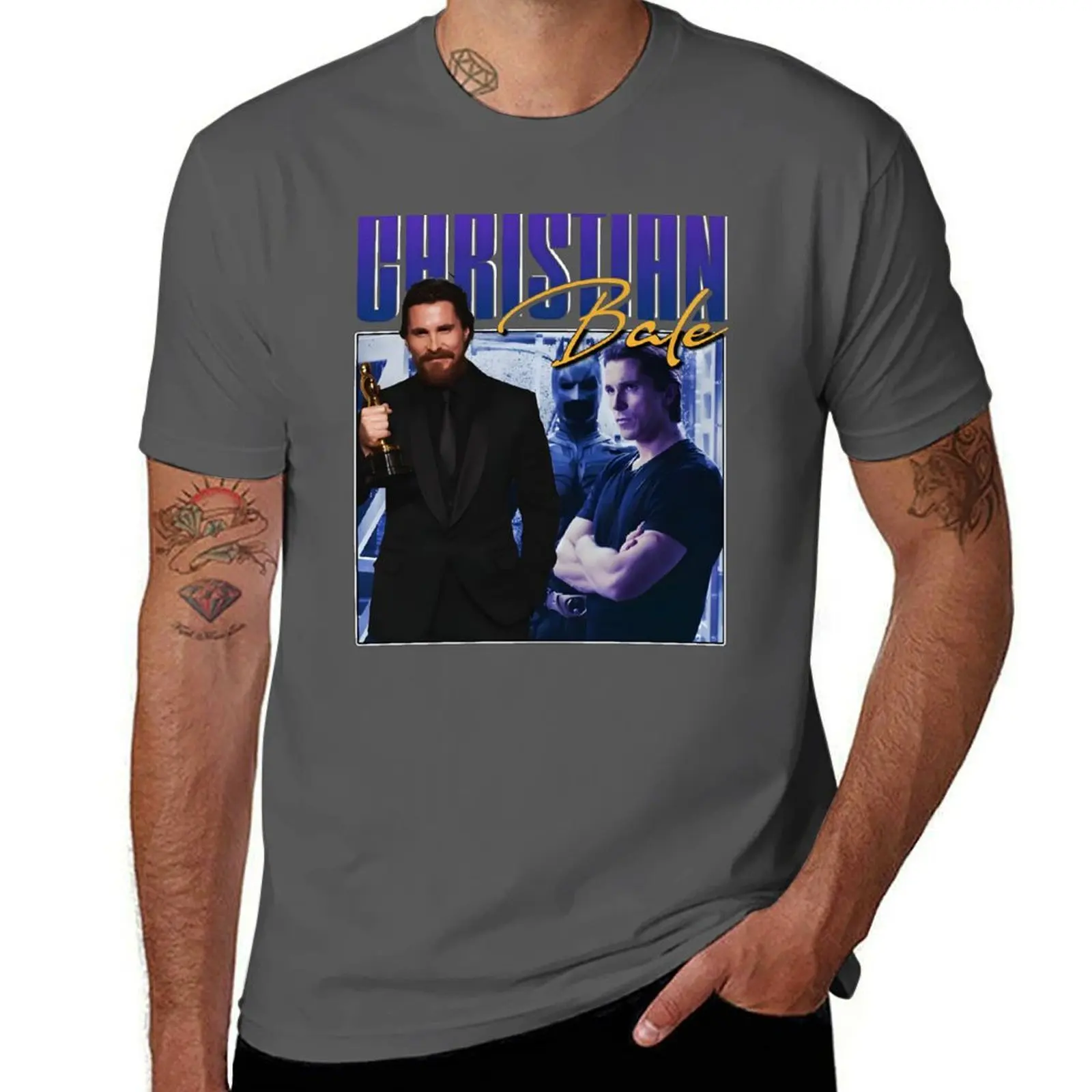 

Christian Bale classic T-Shirt Trendy Pattern T-Shirt for Men