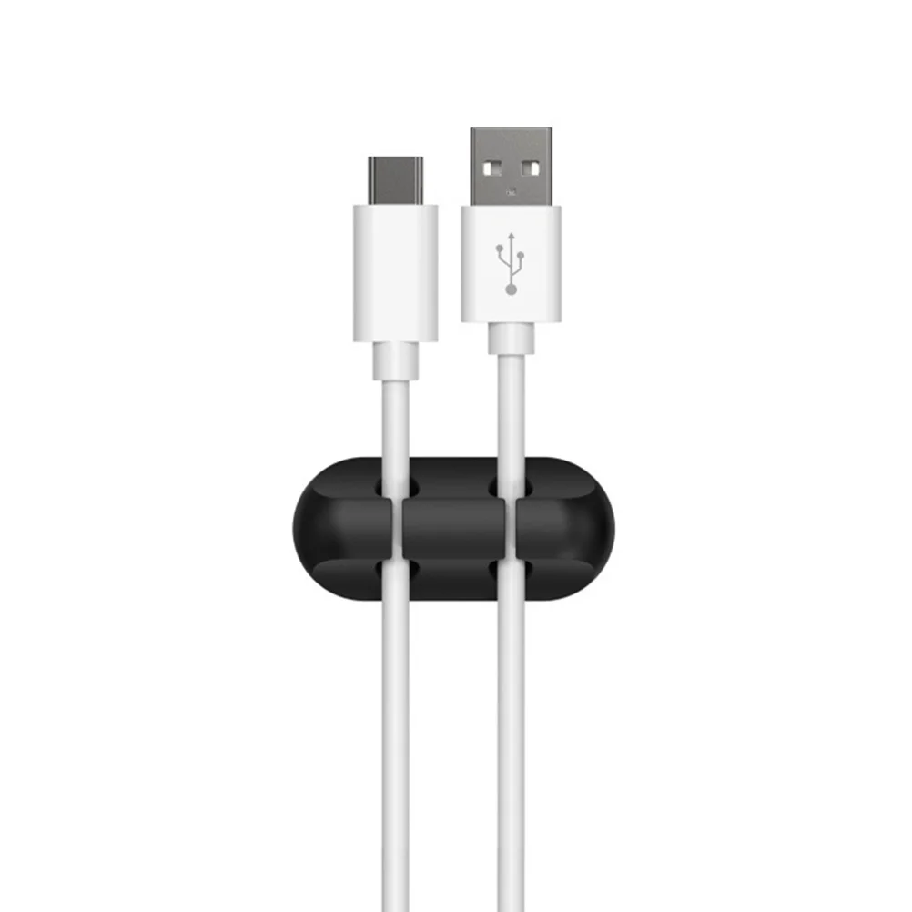 

4Pcs Cord Organizer Clips Practical Cable Winder for Various Wires Within 5mm Desktop Tidy Cable Holder Clips Cord Organizer