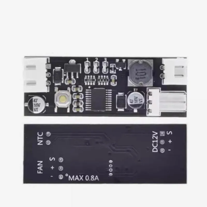 DC 12V PWM Speed Controller Fan Speed Governor 2-3 Wire Computer Temperature control Switch for PC CPU Cooler Fan Alarm