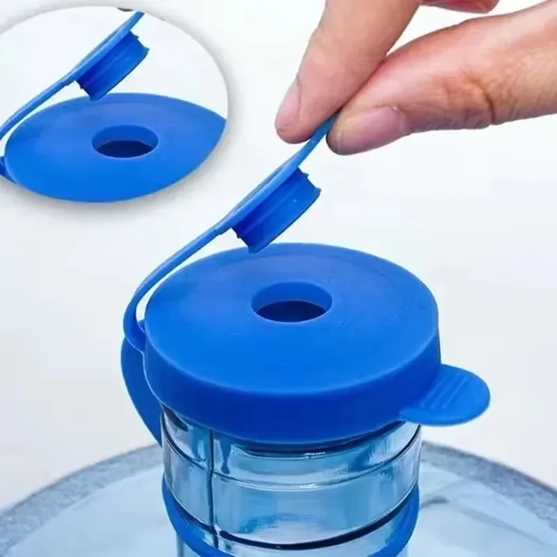 6/1PCS Silicone Water Jug Lids Leak Proof Sealing Covers Replacement Drinking Water Bucket Cap Home Barreled Water Bottle Lids