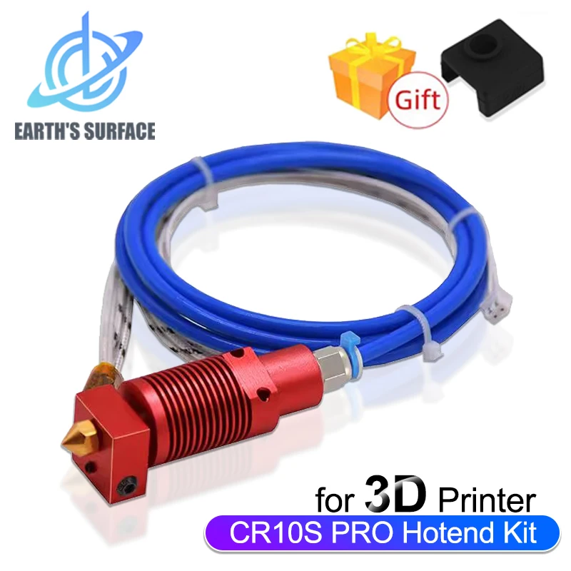 

Детали 3D-принтера Ender3 CR10S Pro Hotend Kit 0,4 мм сопло нагреватель термистор экструзия в сборе экструдер для CR10S Pro V2 Plus