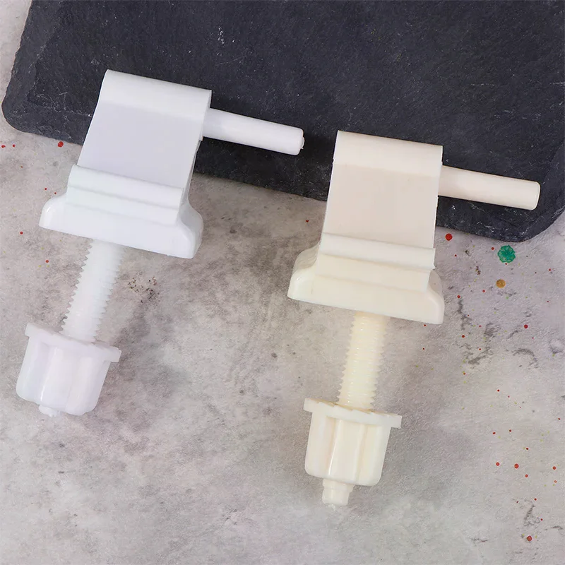 Toilet S-eat Hinge Replacement Kit Plastic Toilet Lid Accessories Fixed Screws Nut Toilet Cover Hinges For Most Toilet Seats