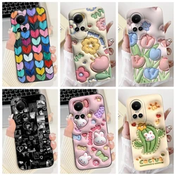 For OPPO Reno 10 Case CPH2531 Reno10 5G Cover Fashion Daisy Flower Lens Protective Soft Shell For OPPO Reno 10 Pro CPH2525 Coque