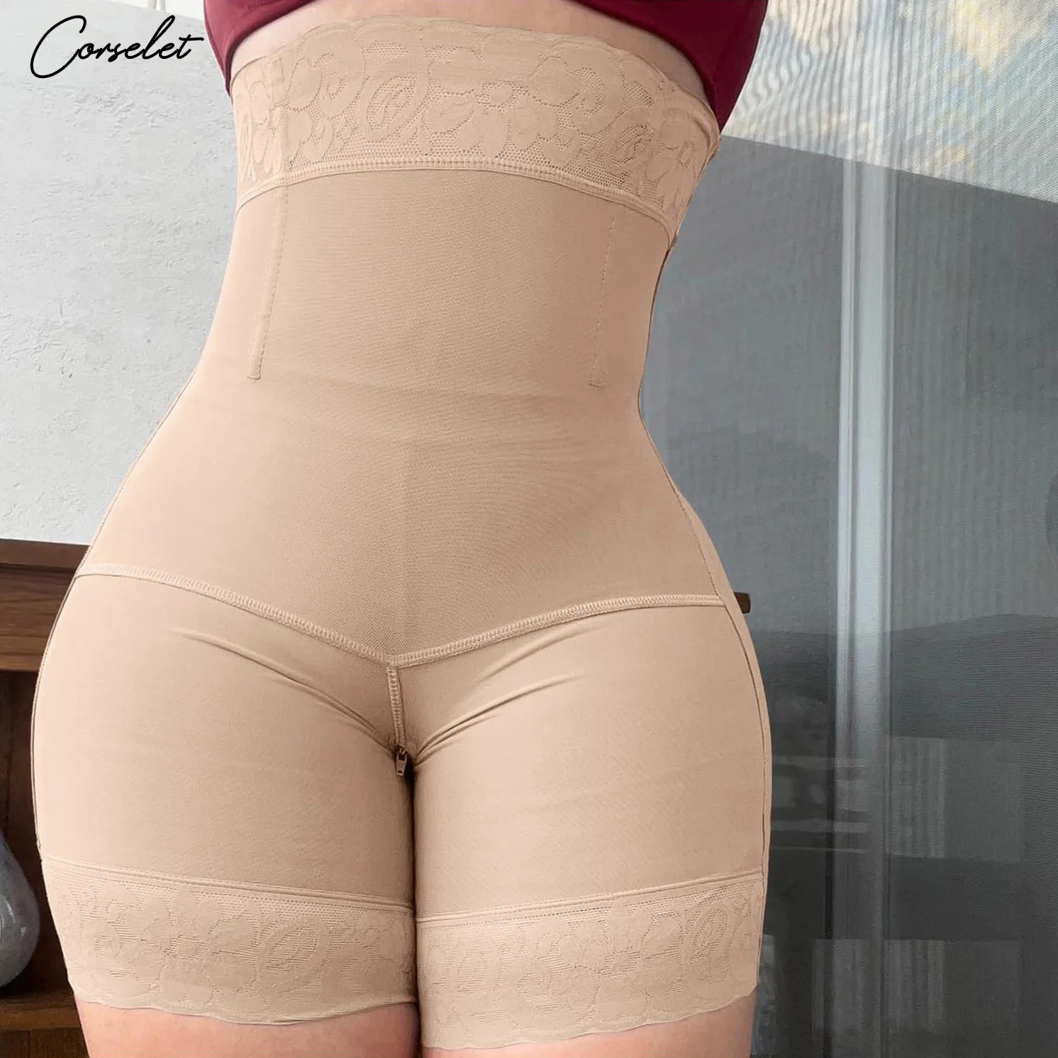 

High Waist Shapewear Short Faja Tummy Control Underwear Women Stomach Tummy Shaper Waist Body Shaper Girdles For Women Shaping