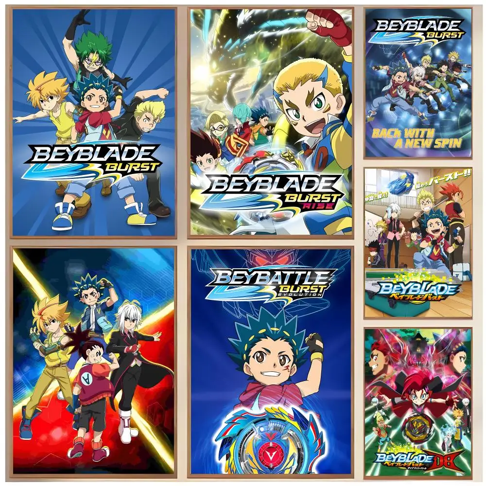 Spinning-Toy Anime B-Beyblade Burst Poster  Classic Home Interior Design & Modern Wall Decor Art Collection