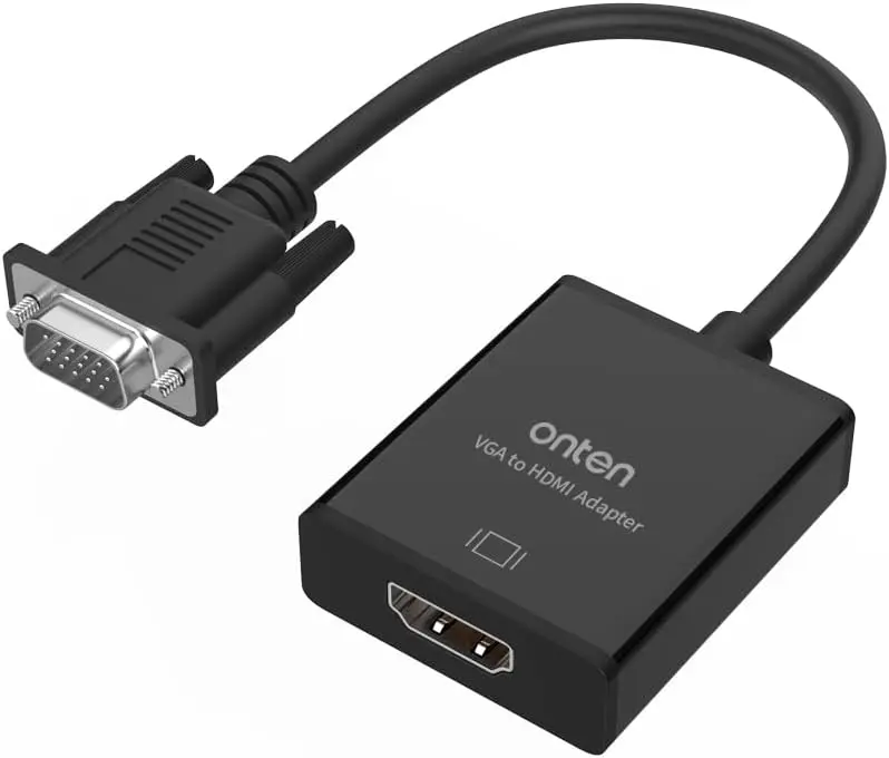 VGA to HDMI Adapter 1080P Male to Female with Audio & USB for PC Laptop Monitor Projector HDTV