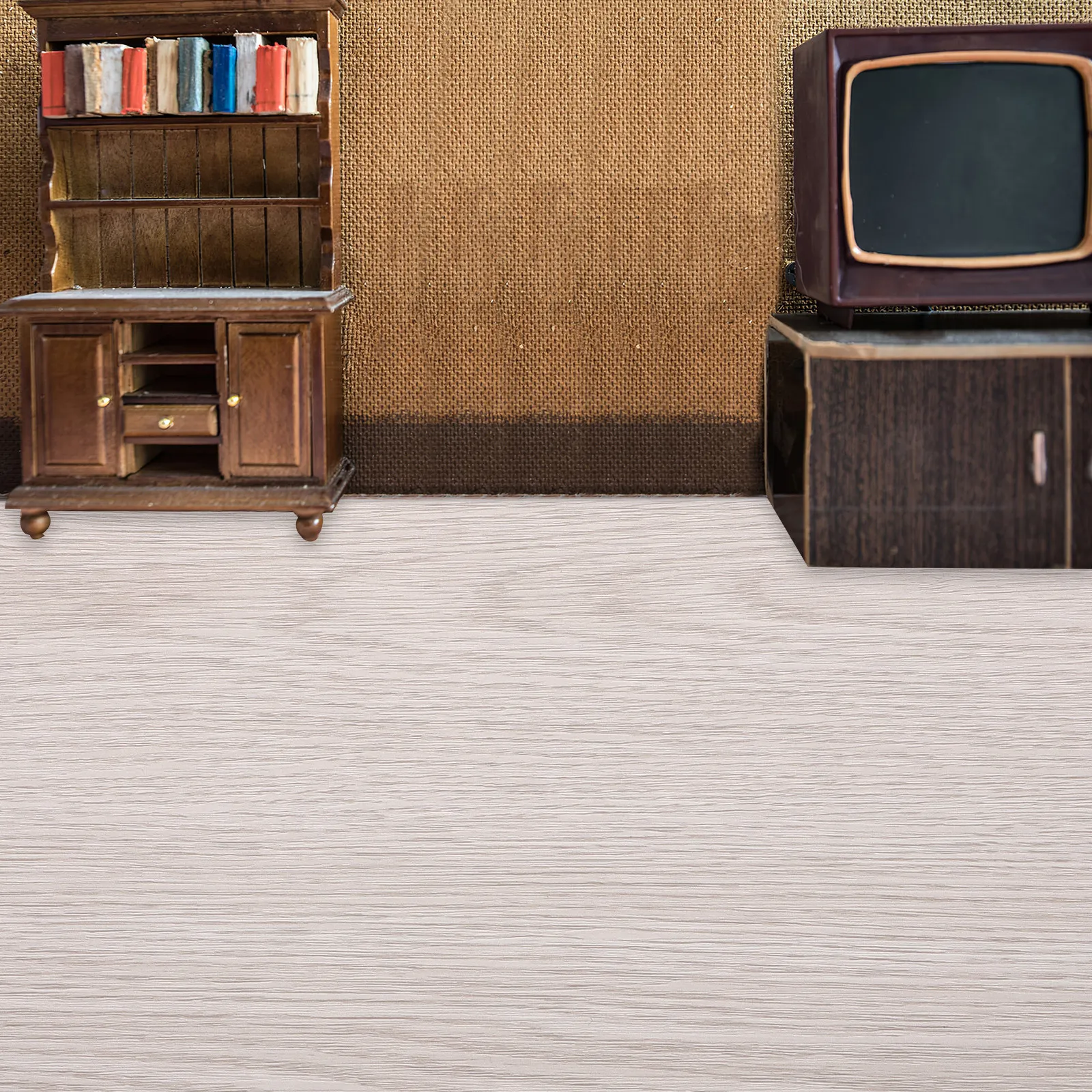 

2Pcs Wood Grain Dollhouse Flooring Sheets Imitation Floor Boards Mini House Accessories Miniature Home Decor Dollhouse Furniture