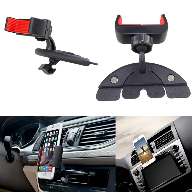 CD Slot Car Phone Mount Adjustable Flexible CD Slot Car Mobile Phone Holder for Safety Driving Cellphone Mount